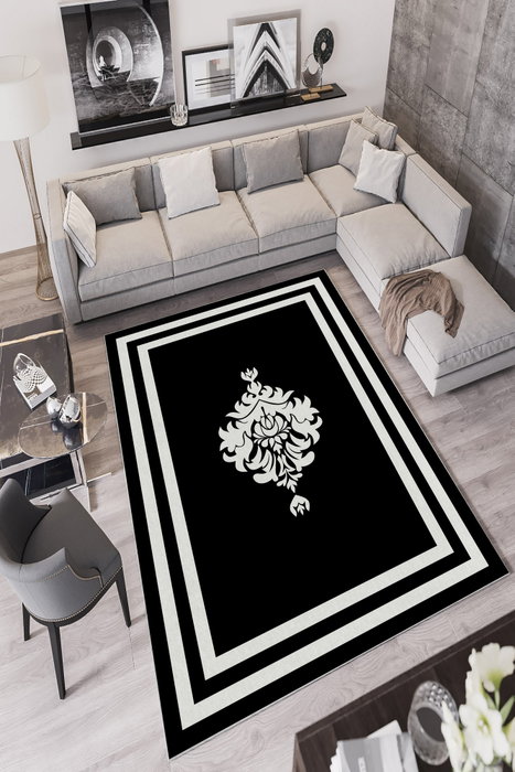 Conceptum Alfombra W751 Negro 120 x 180 cm